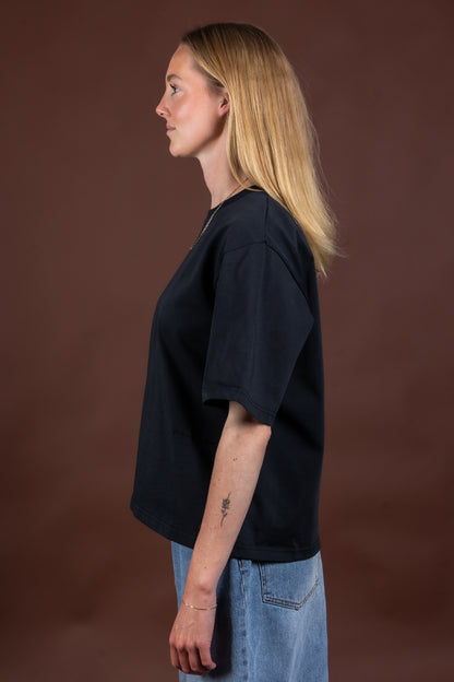 BASE 01 - OVERSIZED T-SHIRT VINTAGE BLACK