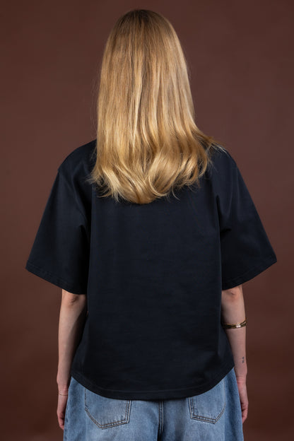 BASE 01 - OVERSIZED T-SHIRT VINTAGE BLACK