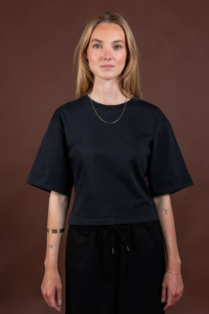 BASE 02 - FITTED T-SHIRT VINTAGE BLACK
