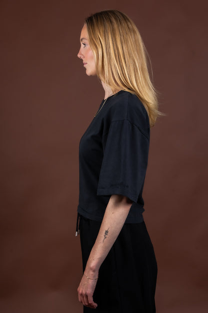 BASE 02 - FITTED T-SHIRT VINTAGE BLACK