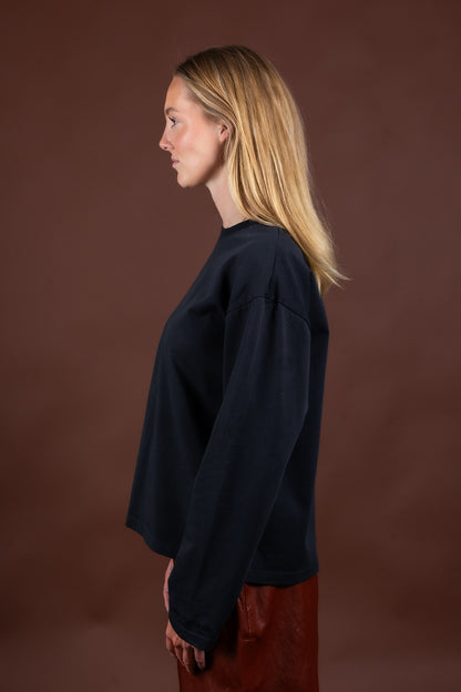 BASE 03 - LONGSLEEVE VINTAGE BLACK