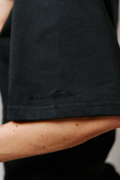 BASE 02 - FITTED T-SHIRT VINTAGE BLACK