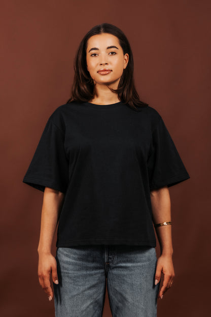 BASE 01 - OVERSIZED T-SHIRT VINTAGE BLACK