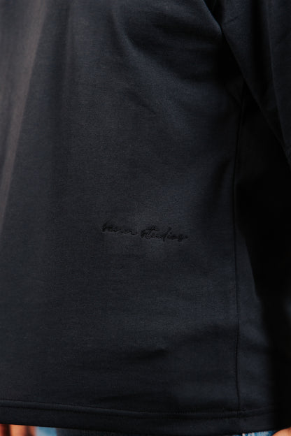 BASE 01 - OVERSIZED T-SHIRT VINTAGE BLACK